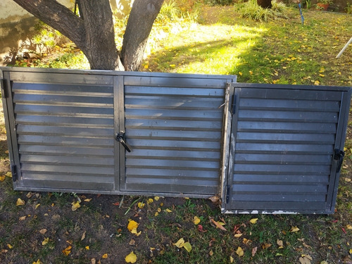 3 Puertas Aluminio Con Marcos Y Picaporte Bajomesada Impecab