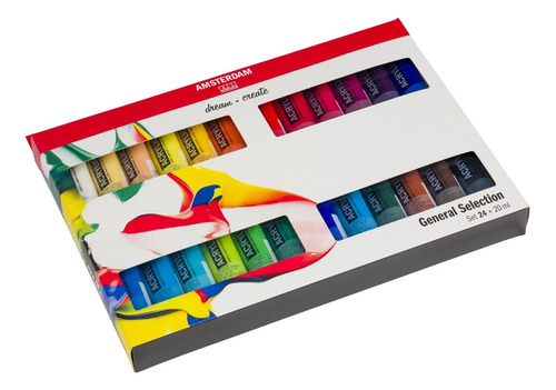 Acrílico Amsterdam Set 24 Colores 20ml Selección General