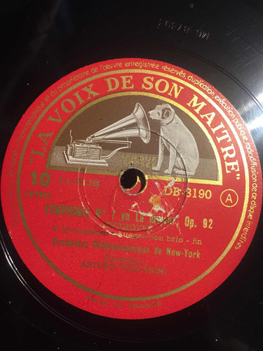 Lote De 5 Discos La Voix De Son Maitre Beethoven