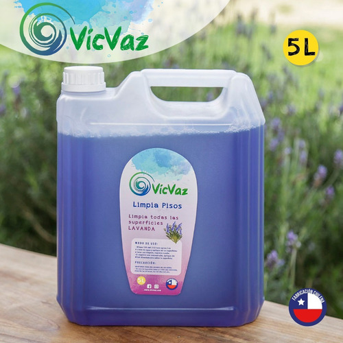 Imagen 2 de 4 de Pack Detergente Concentrado 5 L + Limpia Pisos Lavanda 5 L