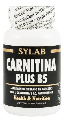 Carnitina Plus B5 60 Cápsulas Sabor Sin Sabor