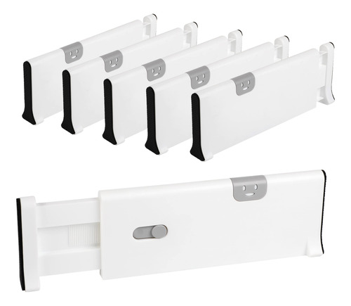 Drawer Dividers Pack Of 6, Plastic Adjustable And Expandabl.