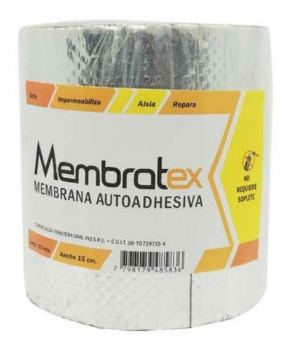 Membrana Autoadhesiva Membratex 15 Cm X 10 Mts