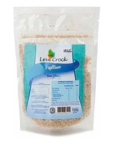 Kit 3x: Psyllium Fibra Natural Sem Glúten Leve Crock 100g