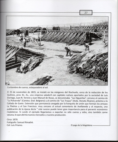 Libro El Antiguo Pago De La Magdalena Fotos - F. San Martín (Usado)