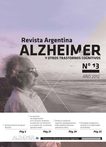 Revista Alzheimer Y Otros Trastornos Cognitivos Nº13 Pdf