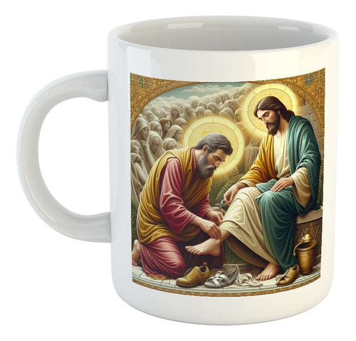 Taza Ceramica Jose Jesus Pueblo Destino Santos Dios