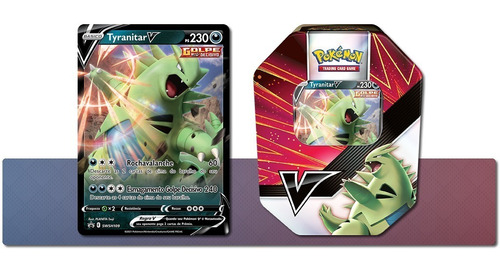 Imagem 1 de 2 de Latas Pokémon - Combatentes V Empoleon E Tyranitar - Copag