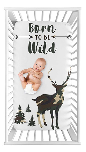 Sweet Jojo Designs Woodland Camoflauge - Sabana Bajera Ajus