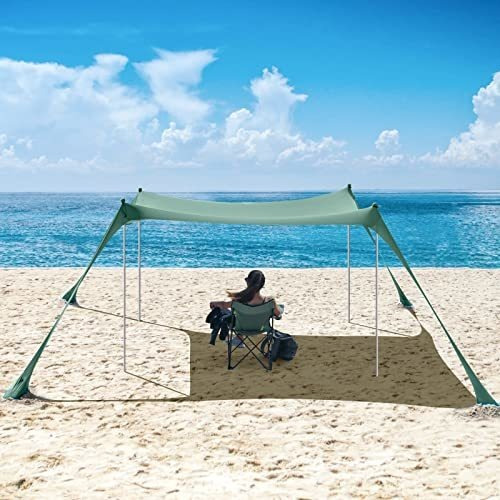Grassman Camping Sun Shelter Playa Canopy Tent Upf50+ 9l3jz
