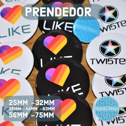 30 Pines Prendedores Souvenirs Diseños Personalizados 44mm No Aplica Personalizado