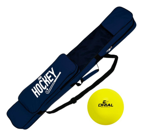 Kit Bolso Hockey Porta Palos + Bocha Indoor Profesional 