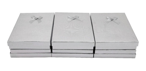 Imagen 3 de 8 de Set 6 Cajas De Regalo 13x18 Cms Joyas O Collares - Plateadas