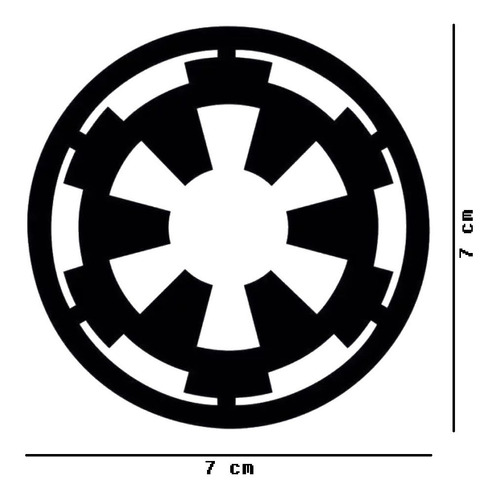 Star Wars Imperial Sticker Vinil 2pzs Negro $135 Mikegamesmx