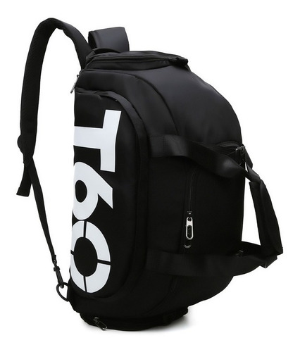 Bolsa Academia Fitness Esporte Viagem Impermeável Mochila Cor Preto