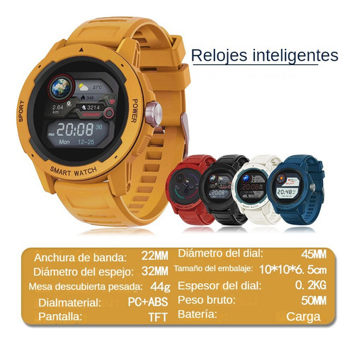 Reloj Inteligente North Edge Mars 2 Con Pantalla Táctil Para