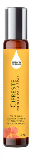 Óleo Essencial Essência Do Brasil Óleo De Cipreste 10ml Roll On- Com Rosa Mosqueta- Pronto Uso Cipreste 10ml