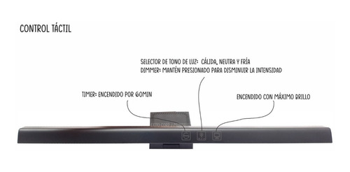 Imagen 3 de 8 de Lampara Para Portátil O Monitor Para Iluminar Teclado.