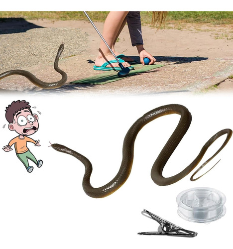 Broma De Serpiente Con Clip De Cuerda, Broma De Serpiente