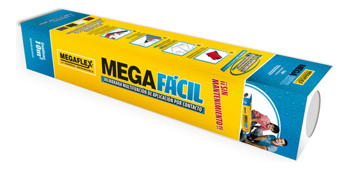 Membrana Autoadhesiva Megaflex 10x1 Mts. Megafacil Asfaltica