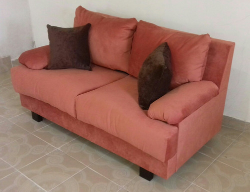Sala En 2 Piezas Modernas ( Tercipelo ) Loveseat Y Sillon