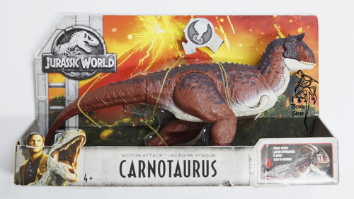 Jurassic World Carnotaurus Action Attack N 21cm Brujostore (Usado)