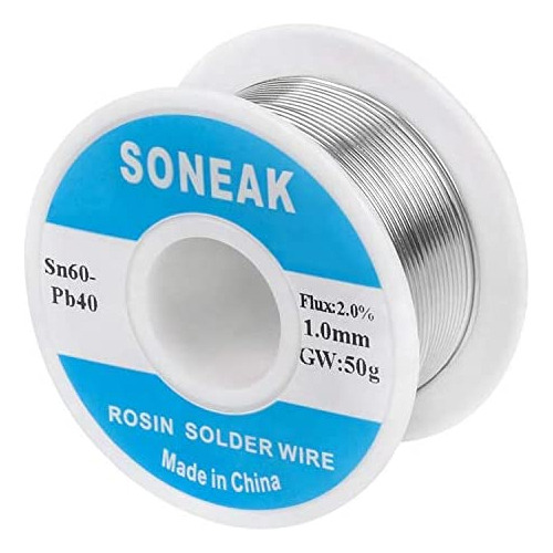 Soneak Soldadura De Plomo De Estaño 60/40 Con Núcleo De C.