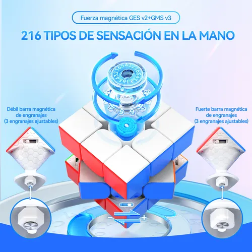 Gan 12 Ui Maglev Uv, Cubo Rubik 3x3 Magnetico Profesional