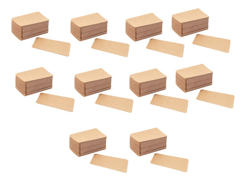 1000 Tarjetas De Presentación De Papel Kraft En Blanco Con M