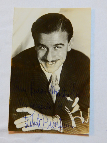 Fotografia Firmada Autografo Pedro Quartucci Original