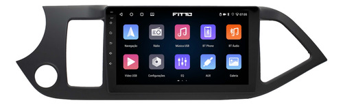 Multimidia Kia Picanto 13/18 9p Android 14 2gb 64gb Carplay