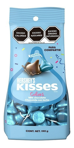 Chocolate Hershey´s Kisses Fiesta Azul Leche 190g