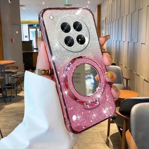Zy 1pcs Funda Para Xiaomi Poco C75 14c Espejo De Polvo Flash