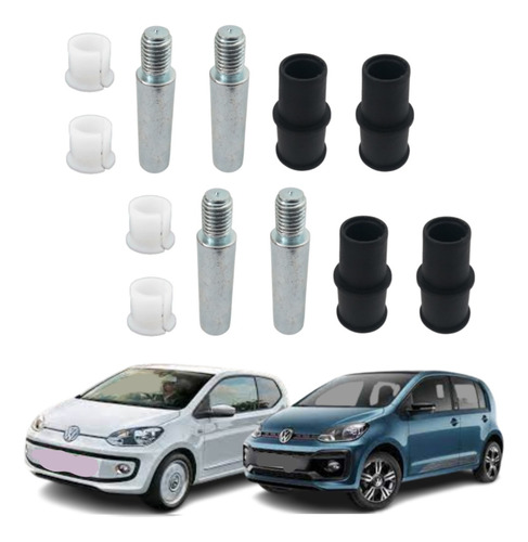 Par De Kit Pino Guia Bucha Pinça Freio Vw Up Gol Fox Saveiro