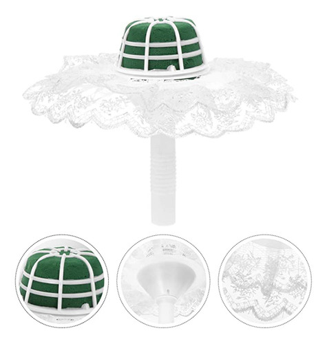 Suporte De Buquê De Casamento, Noiva Com Decoração Branco