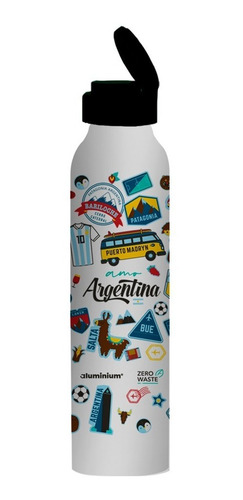 Imagen 5 de 9 de 4 Botella Metálica Aluminio Agua Deportiva Hombre Mujer Niño