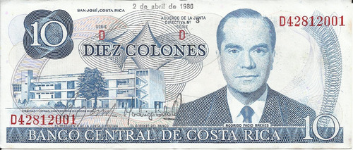 Costa Rica 10 Colones 1986