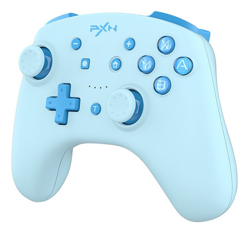 Controle Sem Fio Pxn9607x Para Nintendo Switch E Pc/ Ios Cor Azul-celeste