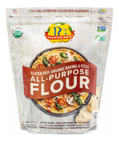 Premium Gold Baking & Pizza Flour (5 Lbs.) 2.300kg Harina