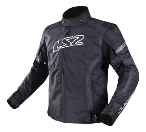 Campera Moto Hombre Ls2 Gate Negra