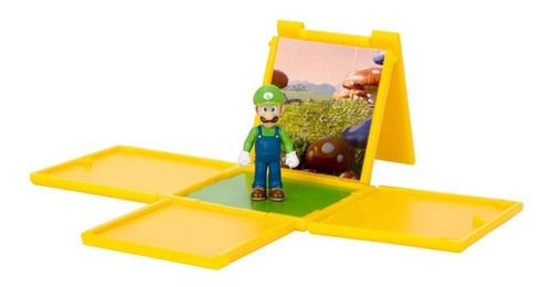 Figura Luigi Con Cubo, The Super Mario Bros Movie, 5cms