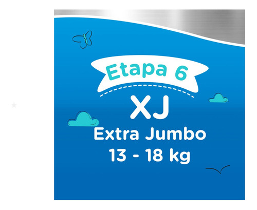 Kleenbebé Movilastic Pañal Desechable Para Bebé, Talla 6 Xj