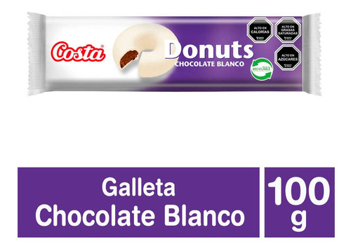 Galletas Costa Donuts Chocolate Blanco 100 G