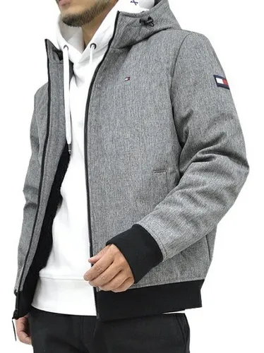 Chamarra tommy hilfiger hombre gris sales