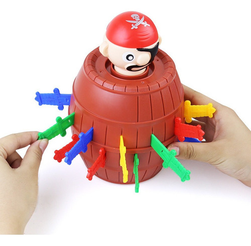 Barril Pirata Grande Cubo De Juguete Novedoso Juego Fiesta