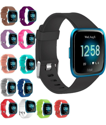 3 Correas Deportiva De Lujo Para Fitbit Versa + Mica 