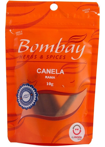 Canela em Rama Bombay Herbs & Spices Pouch 10g