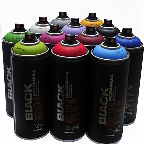 Art Paint - Montana Black 400ml Popular Colors Set Of 12 Gra