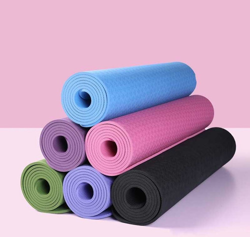 Imagen 3 de 7 de Yoga Mat Colchoneta Pilates Caucho Tpe Ecologico Unica Crazy