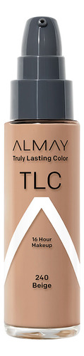 Base de maquillaje líquida Almay TLC Base de maquillaje Truly Lasting Color tono beige - 30mL 50g